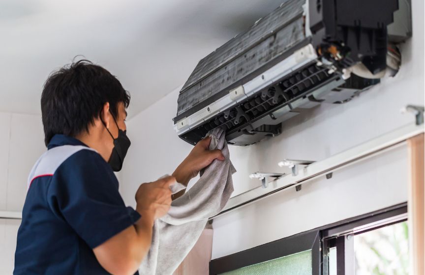 lắp đặt máy lạnh dân dụng tại nhà, kỹ thuật viên lắp điều hòa đúng chuẩn, thi công máy lạnh dân dụng